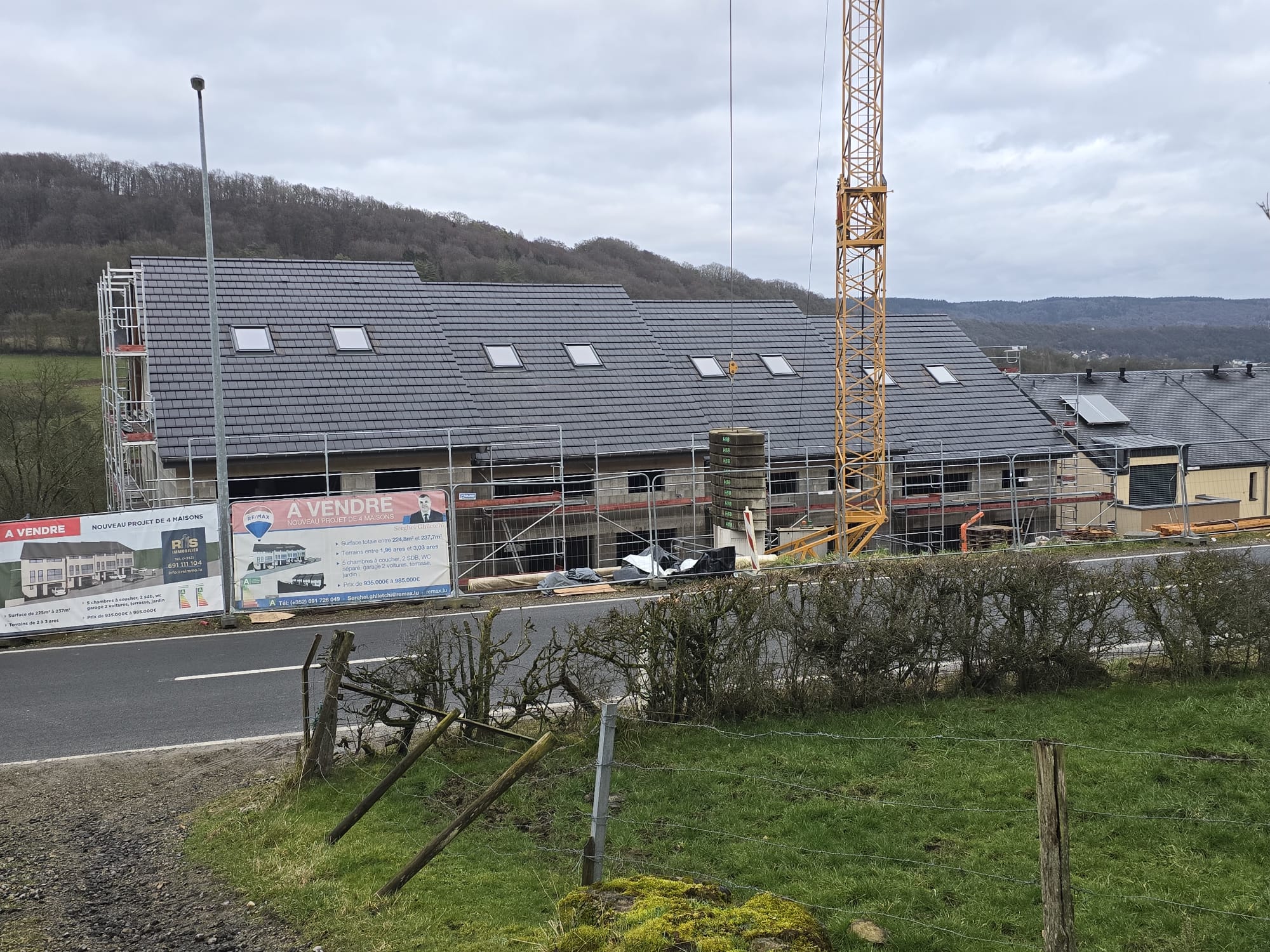 Neubau von 4 Einfamilienhäusern